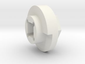 DX4 wheel adapter BS=14mm in White Natural Versatile Plastic