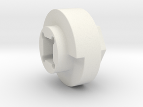 DX4 wheel adapter BS=16mm in White Natural Versatile Plastic
