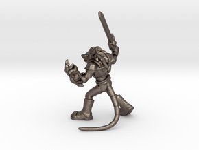 Ch'dar-O Lord of the ThunderRats in Polished Bronzed Silver Steel: Extra Small