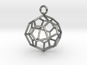 Pendant_Pentagonal-Icositetrahedron in Polished Silver