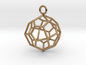 Pendant_Pentagonal-Icositetrahedron in Polished Brass
