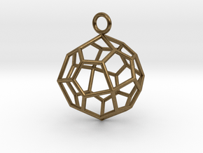 Pendant_Pentagonal-Icositetrahedron in Natural Bronze