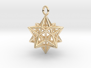 Pendant_Pentagram-Dodecahedron in 14K Yellow Gold