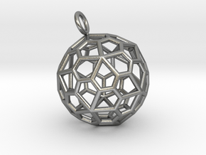 Pendant_Pentagonal-Hexecontahedron in Natural Silver