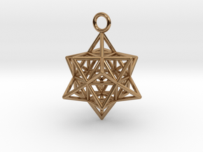 Pendant_Cuboctahedron-Star in Polished Brass