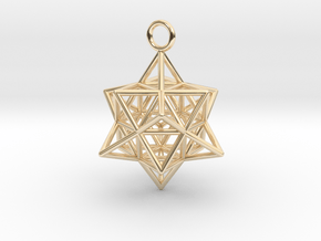 Pendant_Cuboctahedron-Star in 14K Yellow Gold