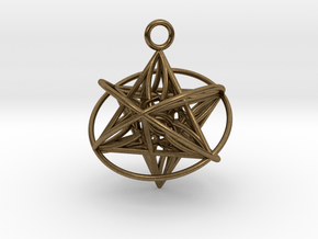 Pendant_Star of Life - Orbital in Natural Bronze
