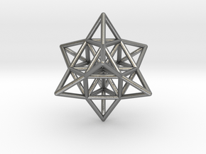 Pendant_Cuboctahedron_Star_without eyelet in Natural Silver