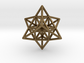 Pendant_Cuboctahedron_Star_without eyelet in Natural Bronze