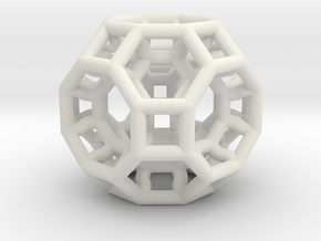 Pendant_468-Small in White Natural Versatile Plastic