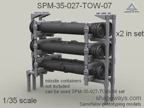 1/35 SPM-35-027-TOW-07 TOW missile containers rack in Tan Fine Detail Plastic