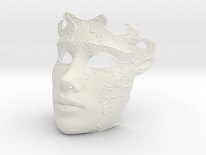 Venetian mask in White Natural Versatile Plastic
