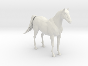 Printle Animal Horse 01 - 1/32 in White Natural Versatile Plastic