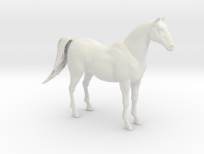 Printle Animal Horse 01 - 1/35 in White Natural Versatile Plastic
