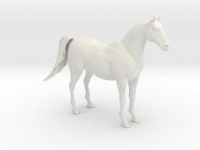 Printle Animal Horse 01 - 1/43 in White Natural Versatile Plastic