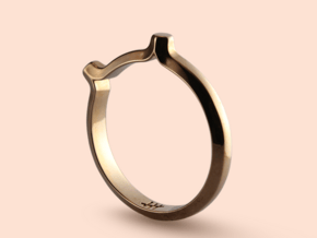 Shapesweeper Double Hexagon Ring in Polished Bronze: 5.5 / 50.25
