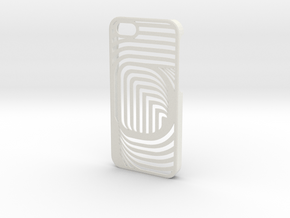 iPhone 5 CurvedLine Case in White Natural Versatile Plastic