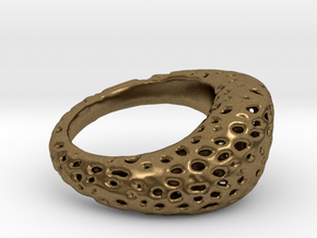Volcanic stone ring   in Natural Bronze: 8 / 56.75