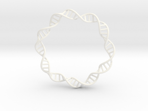 DNA Bracelet (63 mm) in White Processed Versatile Plastic
