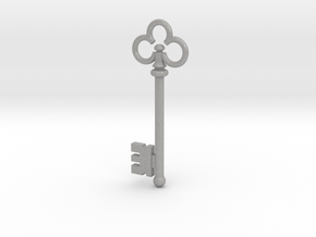 Skeleton Key Pendant #1 in Aluminum: Small