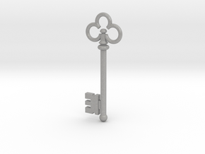 Skeleton Key Pendant #1 in Aluminum: Large