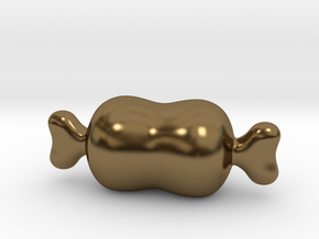 Cartoon Meat in Polished Bronze