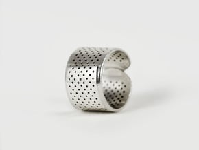 Bandage Ring in Polished Silver: 7 / 54