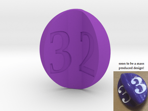 apple d3 (for Impact!) in Purple Processed Versatile Plastic