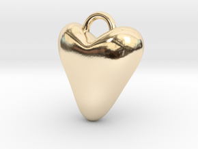 Heart Charm in 14K Yellow Gold