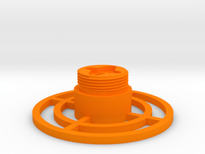 Control grip display base in Orange Processed Versatile Plastic