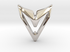 Sharp Astronaut, Pendant. Space Chic in Platinum