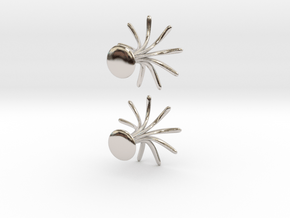 Cufflinks Flourish in Rhodium Plated Brass