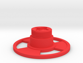 Control grip display base in Red Processed Versatile Plastic