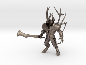 Dota2 figurine : Doom in Polished Bronzed Silver Steel