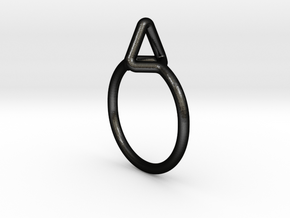 Summit Ring S.02, US size 7.5, d=17,5mm  in Matte Black Steel: 7.5 / 55.5
