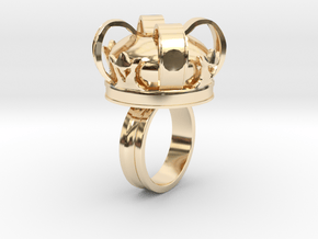 Crown Ring in 14k Gold Plated Brass: 10 / 61.5