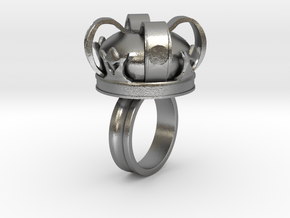 Crown Ring in Natural Silver: 10 / 61.5