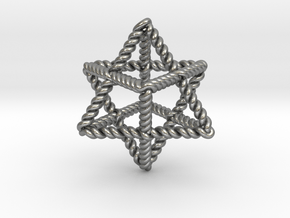 Star Twistahedron 1.6" in Natural Silver