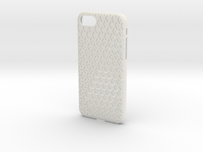iPhone 7 & 8 Case_Geometric in White Premium Versatile Plastic
