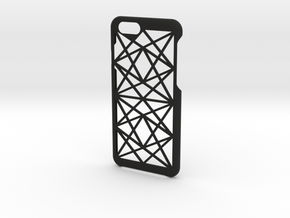 Thin Geometric iPhone 6/6s/7 Case in Black Natural Versatile Plastic