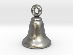 Silver Bell Charm #1 - Small in Natural Silver