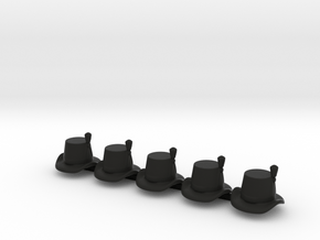 5 x British Royal Marine Hat in Black Premium Versatile Plastic