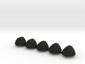 5 x Oversea Cap in Black Premium Versatile Plastic