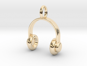 Headset - Pendant in 14k Gold Plated Brass