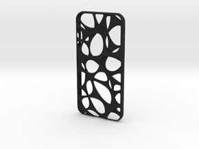 iPhone 6 / 6S Case_Voronoi in Black Premium Versatile Plastic