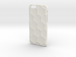 iPhone 6S Case_Hexagon in White Premium Versatile Plastic