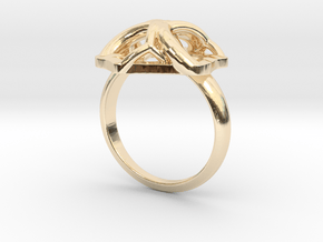 Monera Ring in 14k Gold Plated Brass: 5.5 / 50.25