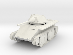 DW18A Leopard Light Tank E-10 (28mm) in White Natural Versatile Plastic