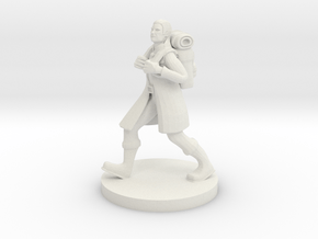 Elven  Adventurer in White Natural Versatile Plastic