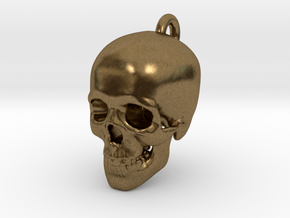 Skull Pendant in Natural Bronze